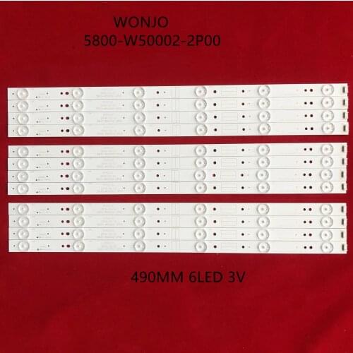 24pcs LED Backlight strip 6lamp For 50E5DHR 50X5 50E3500 50E6100 Light Bar 5800-W50002-2P00 5800-W50002-0P00 screen RDL500WY