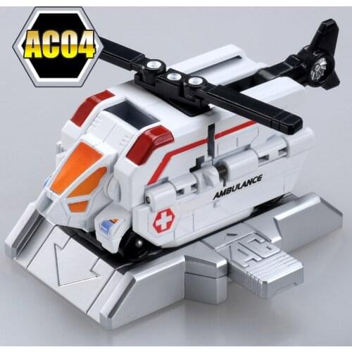 TAKARA Tomy Tomica Hypere Scueac 04 Car Model Boy Toy Airplane Helicopter Deformation