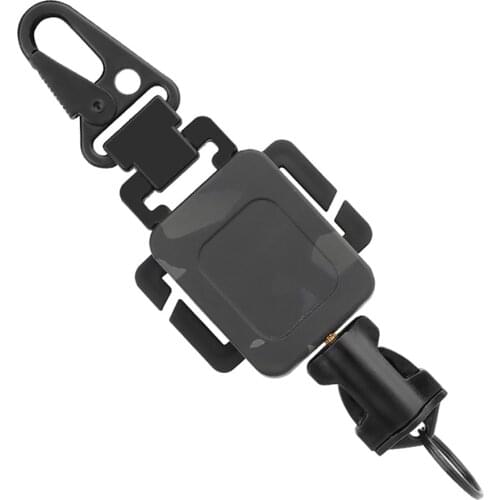 Tactifans Retactable Rotary Pistol Sling Key Chanin ABS Nylon Airsoft Tactical Hunting Gun Accessories Multicamo Solid Color