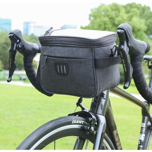 Bicycle First Bag Large Capacity 5L Bicycle Bag Nylon Wear-resisting Car Bag With Reflective Strip 6.5 inch Headbag Accessories
