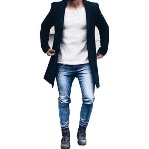 Youzhiqingnian Men's Trench Coats