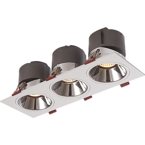 Eye Protection Anti-glare CREE COB Recessed Down Lights 220V 110V Dimmable 21W 36W LED Spotlight Indoor Ceiling Lighting