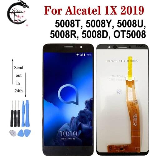 5.5" LCD For Alcatel 1x 2019 5008 Display OT5008 5008T 5008Y 5008U 5008R 5008D LCD Screen Touch Digitizer Assembly Replacement