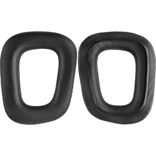 1Pair Replacement Mesh Fabric PU Earpads Ear Pads Cushion Muffs Headband for Logitech G930 G430 G35 F450 Headphones Headsets