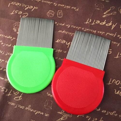 1 Pc Pet Dog Clean Comb Brush puppy kitten Hair Grooming Tool Stainless Steel Long Nit Lice Flea Comb Catching Lice