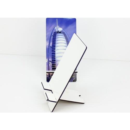 12pcs/lot Blank Sublimation MDF wooden DIY Gifts Phone Stand Holder Cute Desk Rectangle Stand Sublimation Ink Transfer Printing