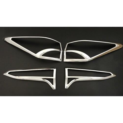 2015 For Toyota Fortuner SW4 Accessories Tail Lights Cover Trim For Toyota Fortuner SW4 Fortuner SW4 2016 2017 Plate Parts