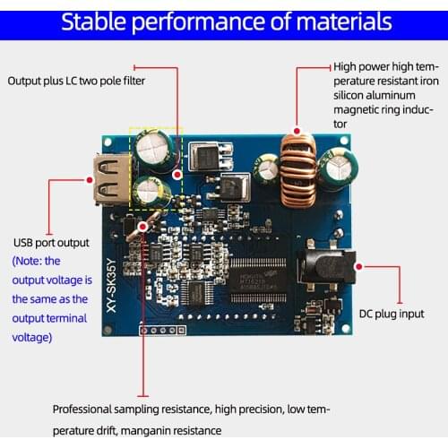 DC DC Automatic Boost Buck Converter CC CV Step Up Down Power Supply 0.6-30V 4A 35W 5V 12V 24V Adjustable Voltage Regulator