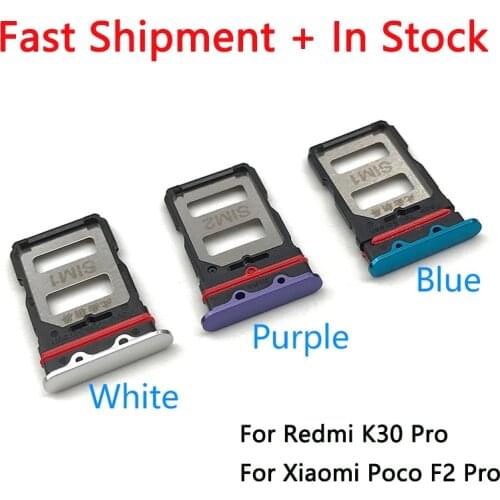SIM Card Tray Slot Holder Replacement Part For Xiaomi Redmi K30 Pro / POCO F2