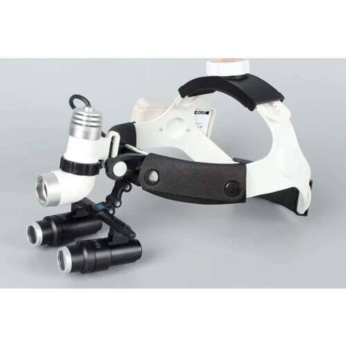 Medical Headlight Surgical Headlamp 4.0/5.0/6.0X Medical Loupes Binocular Magnifier Medical Dental Surgical Loupes 2 Battery