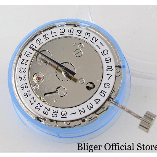 High Quality Steel ST1612 Mechanical Automatic Watch Movement White Date Circle Calendar Display
