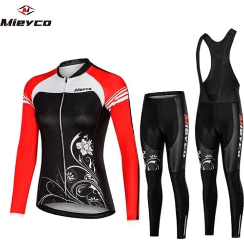 Mieyco Woman Gel Pants Clothing Roupas De Ciclismo Feminino Cycling Jersey Road Bike Bib Womens Cycling Jumpsuit Mtb Bike Set
