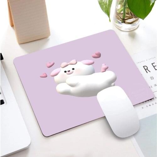 Cute Animal Mouse Pad Gaming Accessories Notebook Genshin Impact Kawaii Placemat Keyboard Pad Desktop Non-slip MousePad for LOL