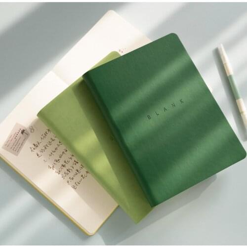 Soft PU Leather 136 Sheets A5 Blank Journal Notebook Diary Planner Agenda Sketchbook Kawaii School Stationery