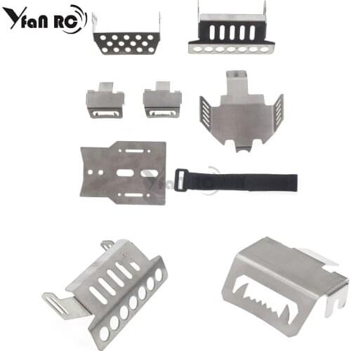 A set of metal upgrade accessories for 1/10 RC track simulation climbing traxxas trx4 chassis bumper anti-collision armor suit