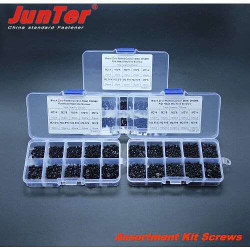 250/500/1000Pcs M2 M2.5 M3 Flat Head Phillips Screws Laptop Notebook Screws Set Kit For Computer Small Screws Assortment Kit