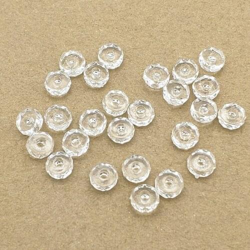 New Arrival! 8mm 3000pcs Clear Faceted Tire Shape Beads For Hand Made Necklace Earrings DIY parts,Jewelry Findings & Components