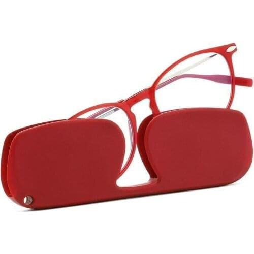 New HD anti Blue ray flat presbyopia fashion TR90 no screw foldable presbyopia reading glasses portable reader for men