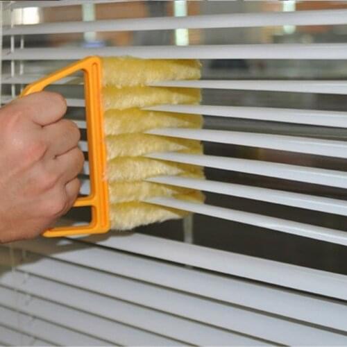 New Useful Microfiber Window cleaning brush air Conditioner Duster cleaner with washable venetian blind blade cleaning cloth