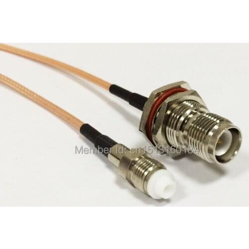 New Modem Coaxial Cable RP-TNC Female Jack To FME Female Jack Connector RG316 Cable Pigtail 15CM 6" Adapter