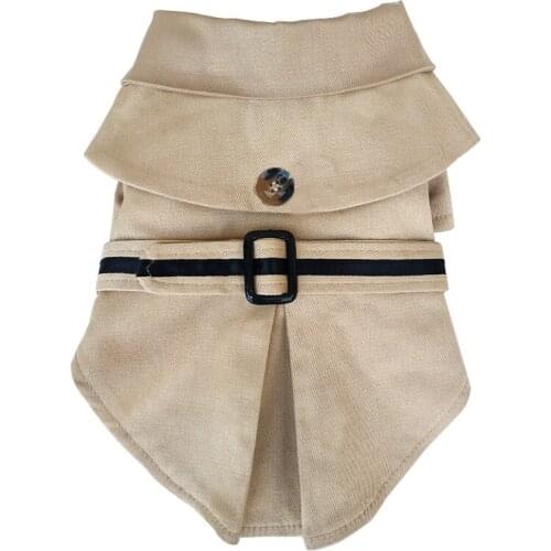 Pet Dog Clothes Autumn Winter High Quality Cloak Coat For Small And Medium Size Dog Dog Warm Fleece Overcoat Jacket 5 Colors