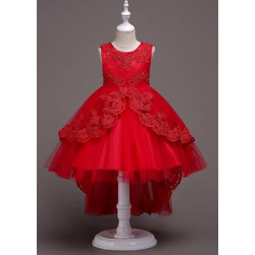 Princess Flower Girl Dress Summer Tutu Wedding Birthday Party Dresses For Girls Childrens Costume Teenager Prom Designs