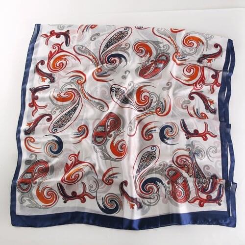 180x85cm Fashion Women Foulard Satin Shawl Scarf Classic Paisley Lady Shawl Bandanna Beach Hijab Female Scarf Pareo