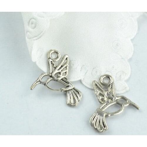 35 pcs Antique Silver Plated Zinc Alloy bird Charms Pendants for Jewelry Making DIY Handmade Craft D525