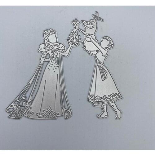Two women holding partners Metal Cutting Dies New 2019 for Card Making Scrapbooking DIY Album Embossing Paper Craft Dies