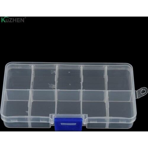 10 Compartments Storage Case Box Transparent Nail Tools Box