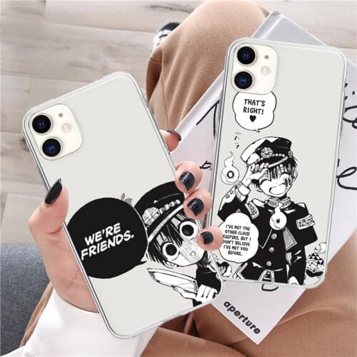 Hanako Kun Toilet-bound Hanako-Kun Clear Phone Case For iPhone 11 Pro MAX 12 XS X XR SE 20 7 8 6Plus Soft Silicone Cover Fundas