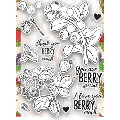 Berry Transparent Clear Silicone Stamp/Seal for DIY scrapbooking/photo album Decorative clear stamp A6029