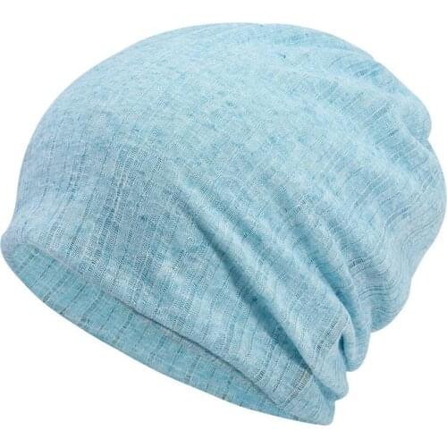 2021 Cotton Autumn winter Skullies cap beanie hat solid color turban Hat scarf dual use for Men and Women 37