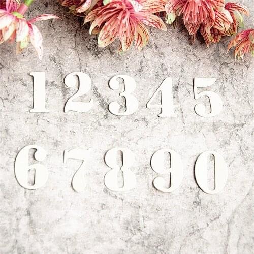 2.5cmX10pcs Number Cutting dies metal crafts paper die-cutting /DIY embossing Easter and New Year Scrapbooking