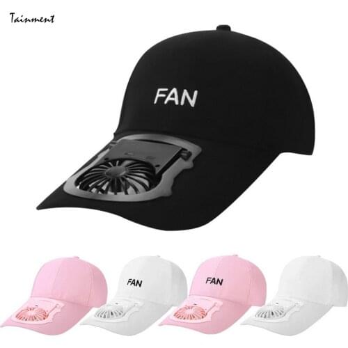 Sunscreen Solar Powered Fan Hat Summer Outdoor Sport Hats Sun Protection Cap with Solar Cool Fan Bicycle Climbing Baseball Cap