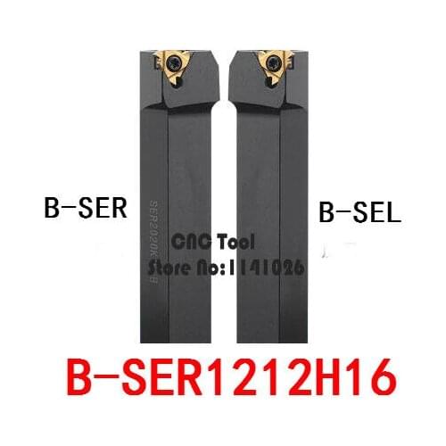 B-SER1212H16/ B-SEL1212H16 External Threading Turning Tool,CNC Turning Tool Holder,Lathe Cutting Tool Holder for 16ER/16IR