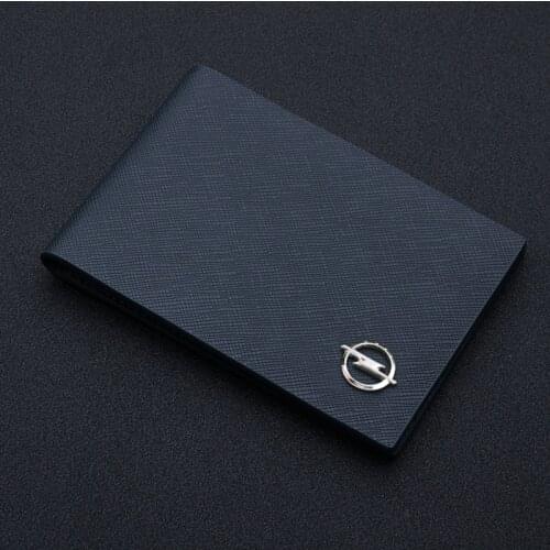 Ultra Thin Auto Driver License Bag PU Leather on Cover for Car Driving Documents ID Card Holder Purse Case for Opel car