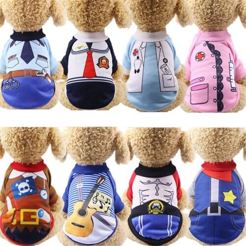 XS-2XL Soft Cotton Dog Jumpsuit Winter Dog Clothes Small Puppy Coat Pet Outfits Warm Dog Hoodie Clothing For Yorkie