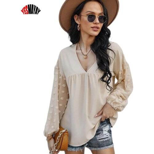 Yesmayay Blouses With Sleeves