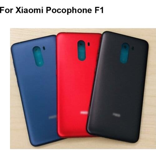 For Xiaomi Pocophone F1 Back Battery Cover Door Housing case Rear Glass Replace parts For Pocophone F1 F 1 Poco phone F1 F 1