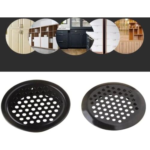 19mm 25mm 29mm 35mm 53mm10pcs Wardrobe Cabinet Mesh Hole Stainless Steel Louver Air Vent Ventilation Cover Set Wholesale
