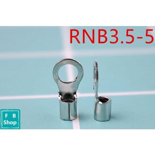 1000PCS RNB3.5-5 Non-insulated ring terminal AWG 14-12 electrical wire crimp naked connector
