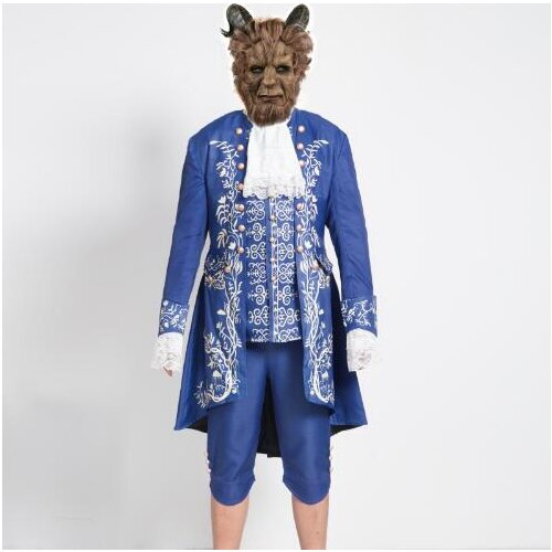 2017 Movie Beauty and Beast Beast cosplay costume Halloween costumes for adult Prince outfit Beauty and the Beast costume S-2XL