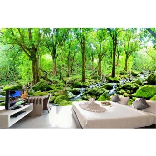 3d wallpaper custom photo non-woven mural picture Hd oil painting landscape forest 3d wall murals wallpaper room decoration