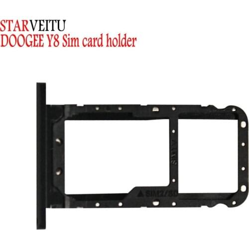 STARVEITU For Doogee Y8 Sim Card Holder Tray Card Slot 6.1inch Mobile Phone Sim Card Adapter For Doogee Y8