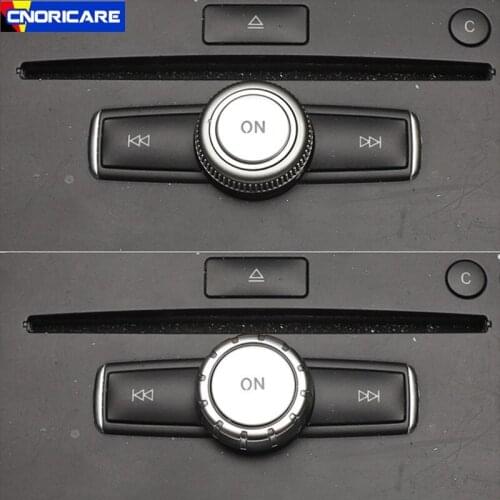Car Styling Center Console Volume Multimedia Switch Button Decoration Sticker Trim For Mercedes Benz W204 C180 E260 ML350 GLK200