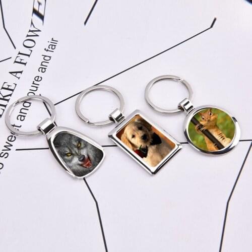 Sublimation Blanks Keychains Board Ornaments DIY Heat Transfer Keychains Double-Sided Pendants Keychains For Sublimation Keyring