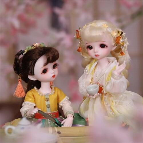 DBS DREAM FAIRY Doll 1/6 BJD Wonderland series mechanical joint Body With makeup wig eyes clothes shoes girls SD