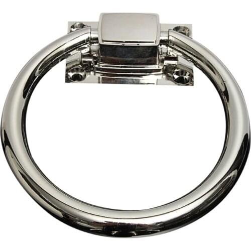 Wooden Door Knock Wear Resistant Home Tool Zinc Alloy Decorative Accessories Modern Cabinet Knob Chair Pull Ring Polishing Steel