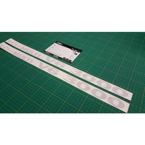 For 2Pcs/Set Mitsubishi Pajero Shogun Montero ECI-Multi V6 3000 decals stickers restoration